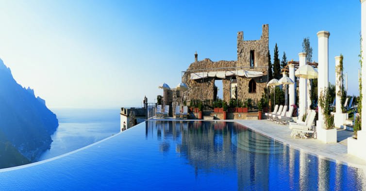 Piscina Infinita, Hotel Caruso, Itália.